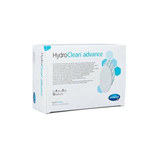 HydroClean Advance Apósito Oval 8x14 cm 10 uds