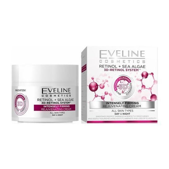 Eveline Cosmetics Crema Facial Rejuvenecedora con Retinol y Algas Marinas 50ml