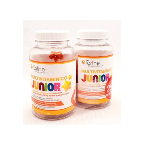 Farline Multivitamínico Junior Gummies 2x30caps