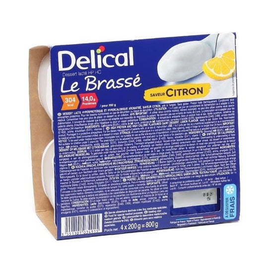 Delical Crema Dessert Limon Sin Lactosa 4 X200 g