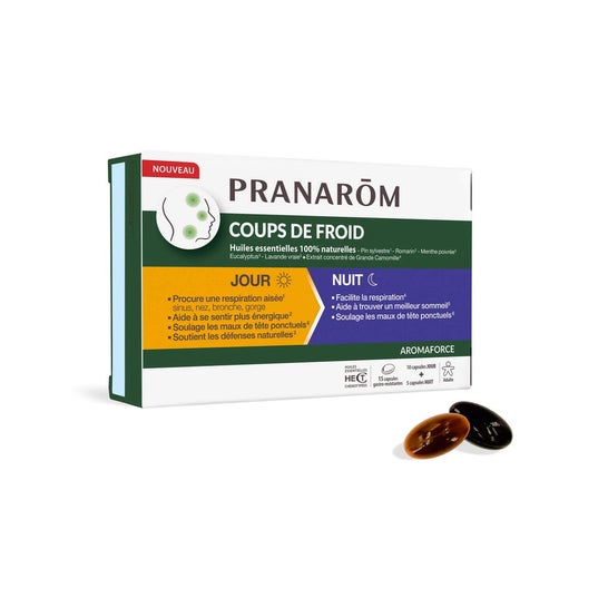 Pranarom Aromaforce Ola de Frío Día/Noche 10+5caps