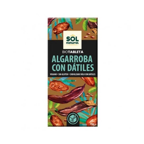 Sol Natural Bio Tableta Algarroba Dátiles 70 g