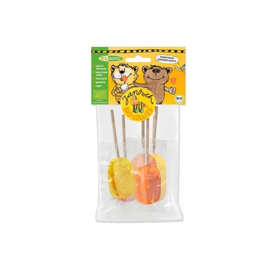 Frusano Piruleta Naranja Limón Bio 60g