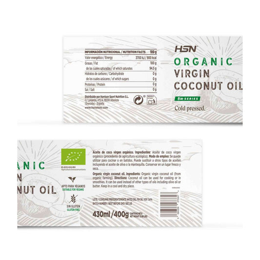 HSN Aceite de Coco Orgánico Virgen 400g