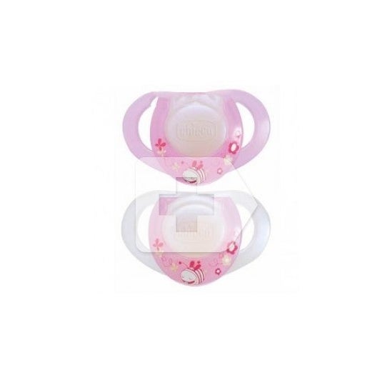 Chupete Chicco® physio para recién nacidos rosa 2uds