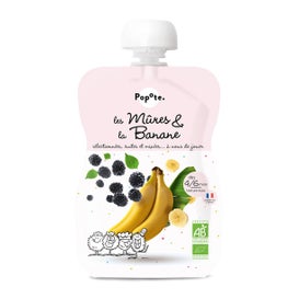 Popote Compota Moras & Plátano +4/6M Bio 120 g