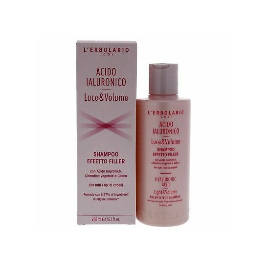 L'Erbolario Champú Ácido Hialurónico Luce & Volume 200 ml