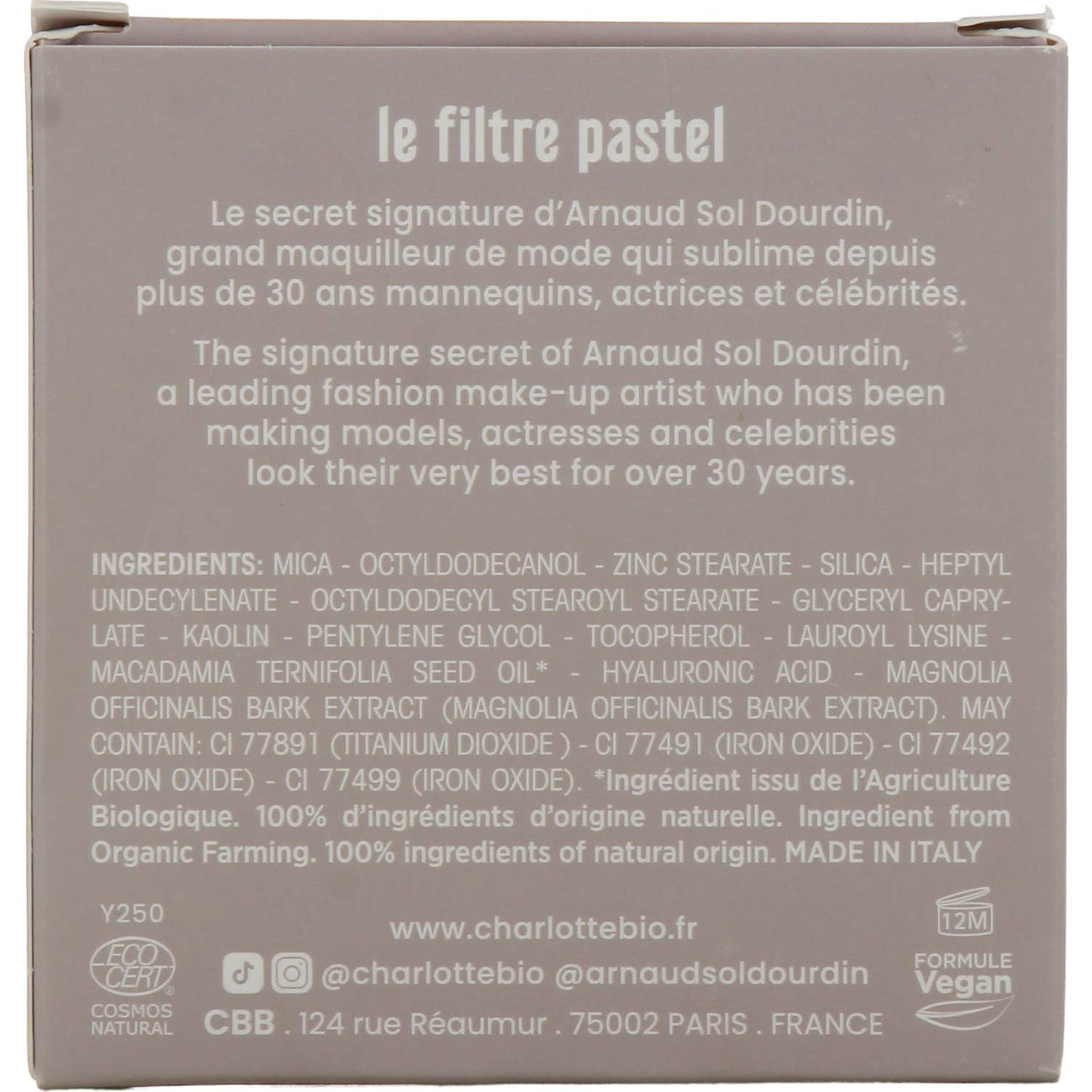 Charlotte Bio Filtro Pastel 04 Coutainville 9.5 g
