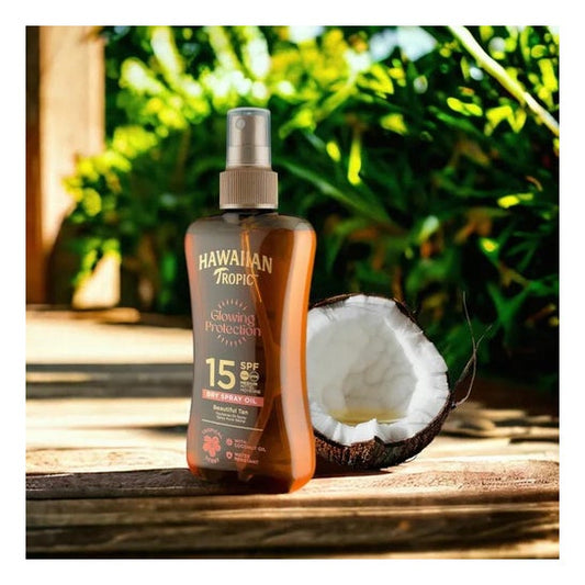Óleo de Spray Seco Tropico Havaiano Spf15 Medium 200ml Vapo