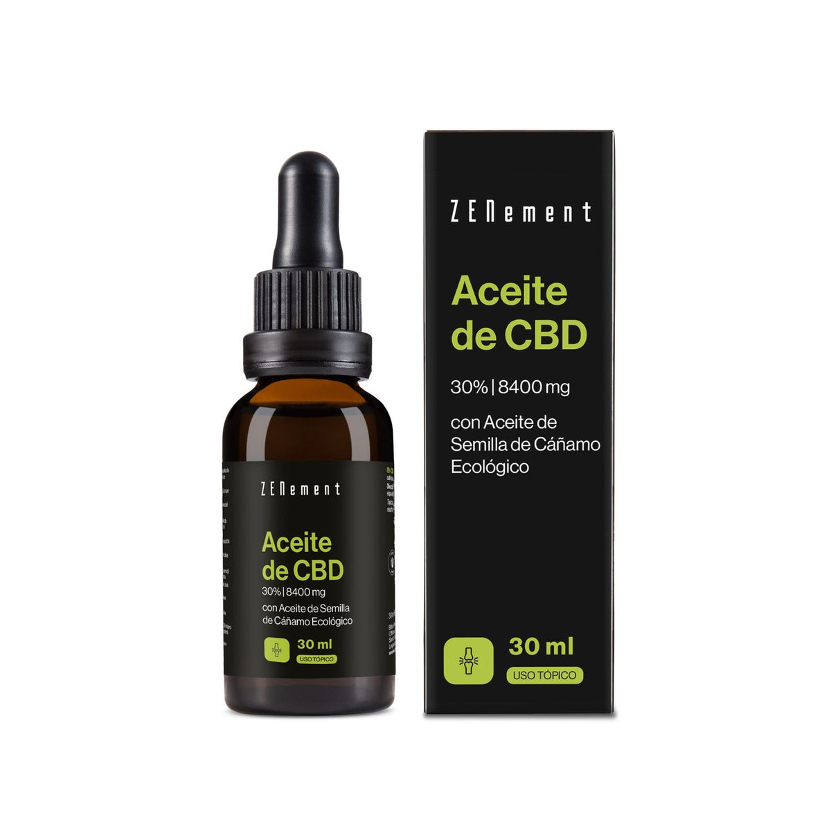 Zenement Aceite de CBD Aceite de Semilla de Cáñamo Ecológico 30 ml