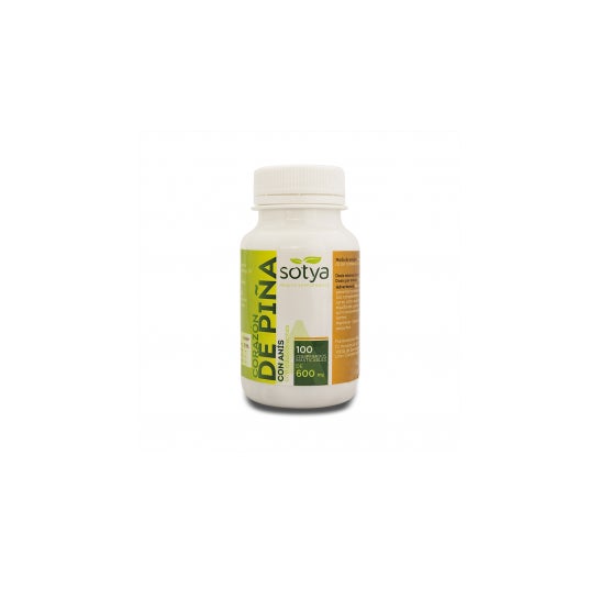 Sotya Corazón de Piña 600 mg 100 comp masticables
