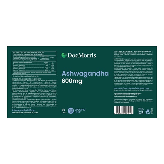 Docmorris Ashwagandha 600 mg 60 caps