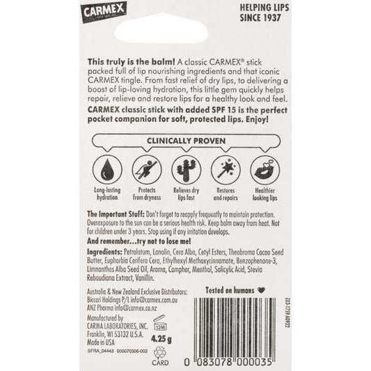 Carmex® Click bálsamo labial SPF15+ 4,25g