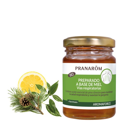 Pranarôm Aromaforce Preparado a Base de Miel Vías Respiratorias BIO 100ml