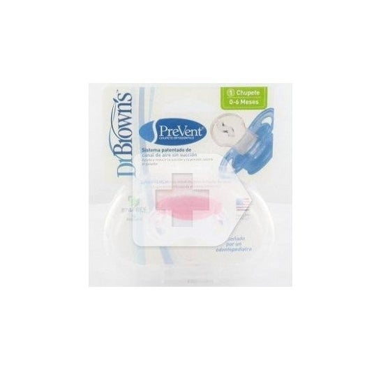 Dr Brown's Prevent 1ª etapa rosa chupete silicona 1ud