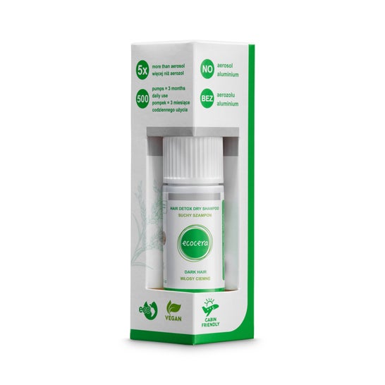 Ecocera Champú Seco Détox Cabello Oscuro Arroz Tapioca 15 g