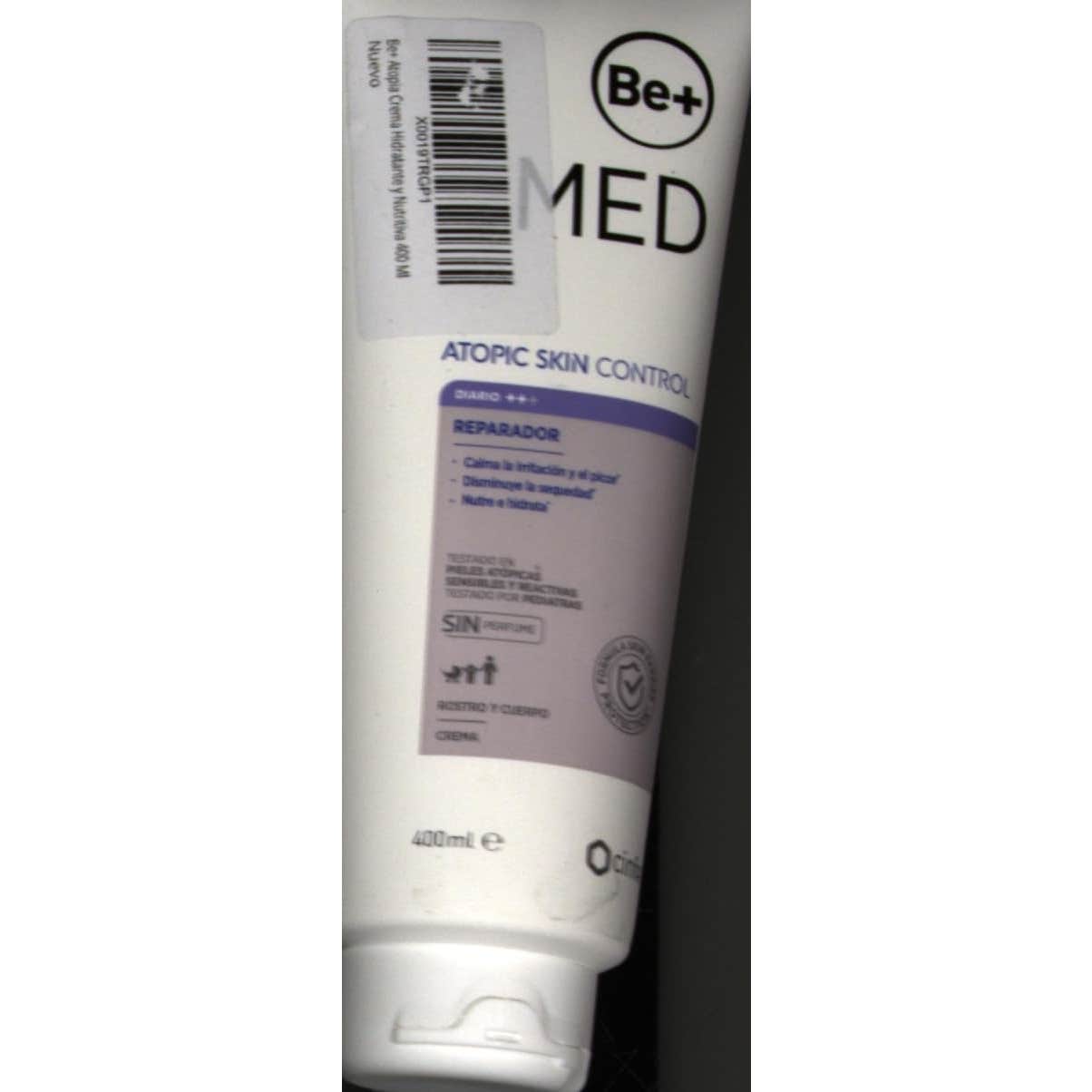 Be+ piel atópica crema hidratante y nutritiva 400ml