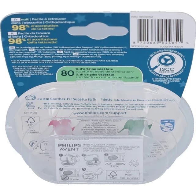 Philips Avent Ultra Air Nighttime Bird Butterfl 6-18M 2uds