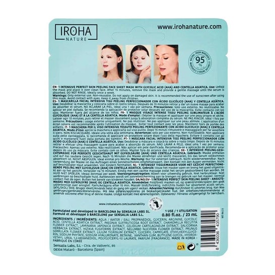 Iroha Nature Mascarilla Peeling Piel Perfecta Ácido Glicólico 20ml