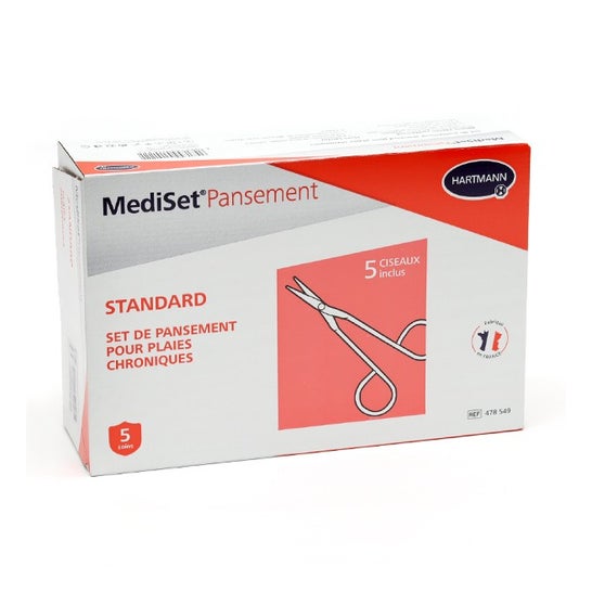 Mediset Set 2 Pares de Tijeras + Standard Heridas Crónicas 5 uts