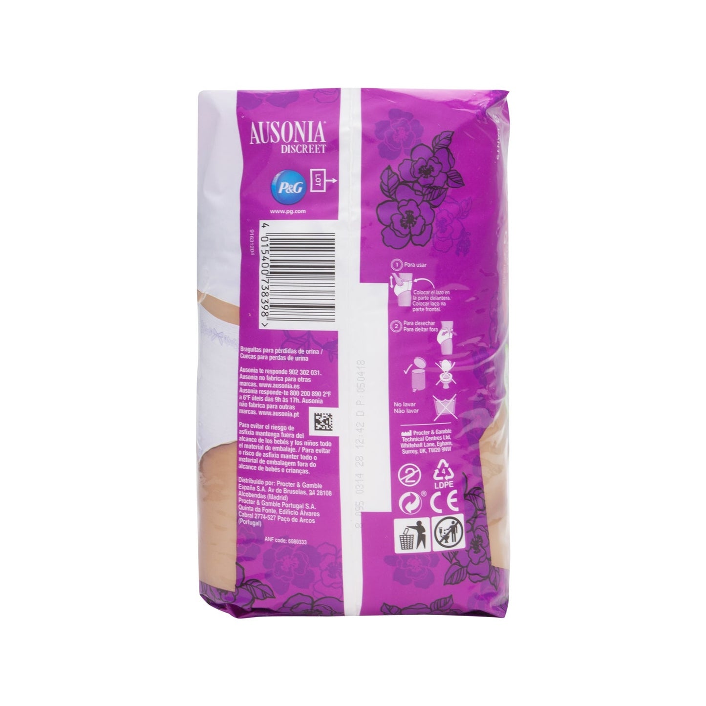 Ausonia Discreet Pant Plus T-G 8uds