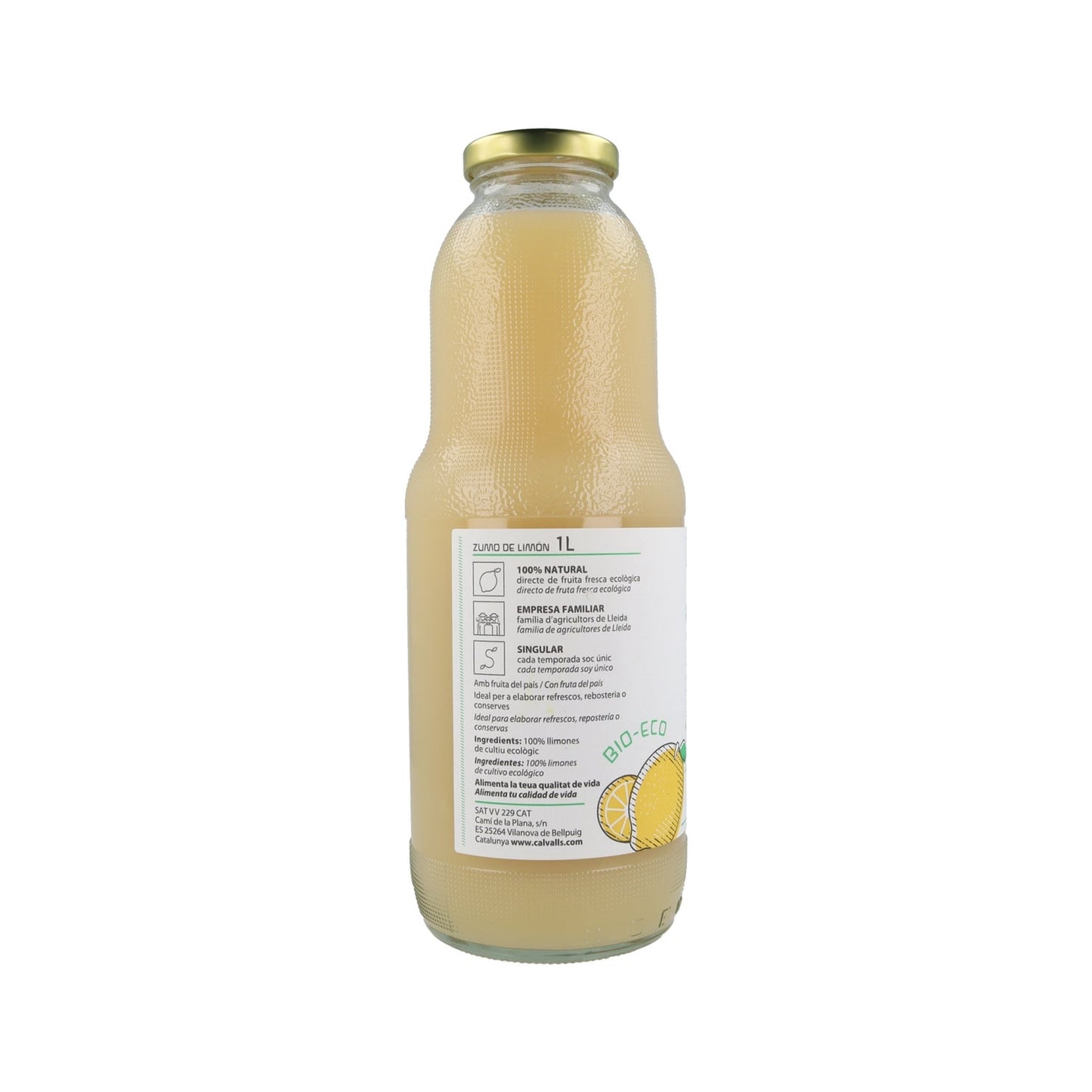 Cal Valls Zumo Limón Eco 1000ml