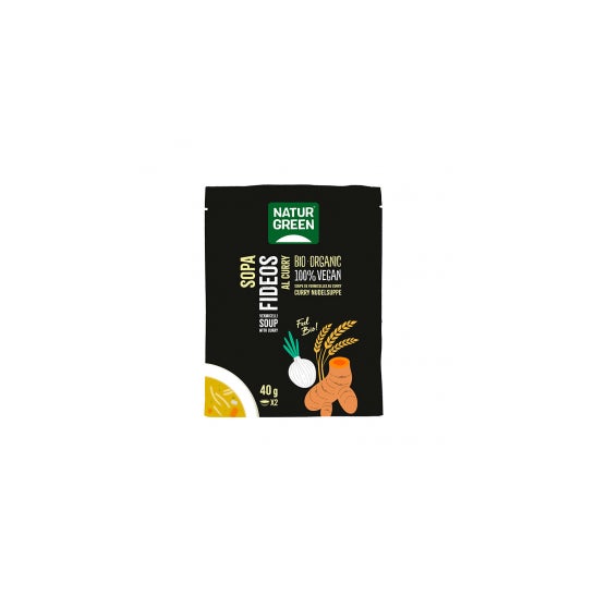 Naturgreen Sopa Ecológica de Fideos Al Curry 40 g