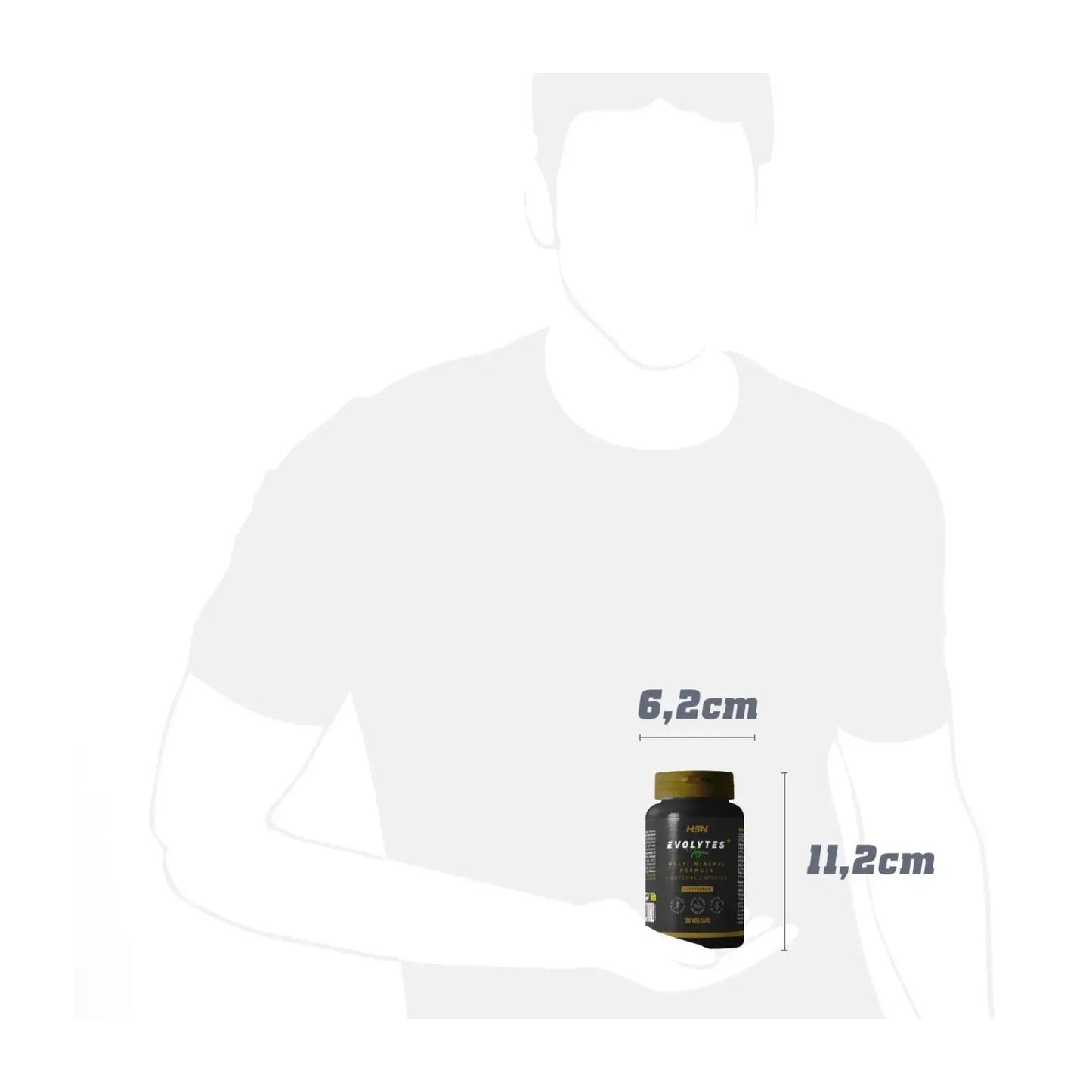 HSN Evolytes Plus+ Sales de Electrolitos + Cafeína 120vcaps