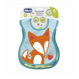 Chicco Set Baberos Algodón Neutro 6M+ 2uds