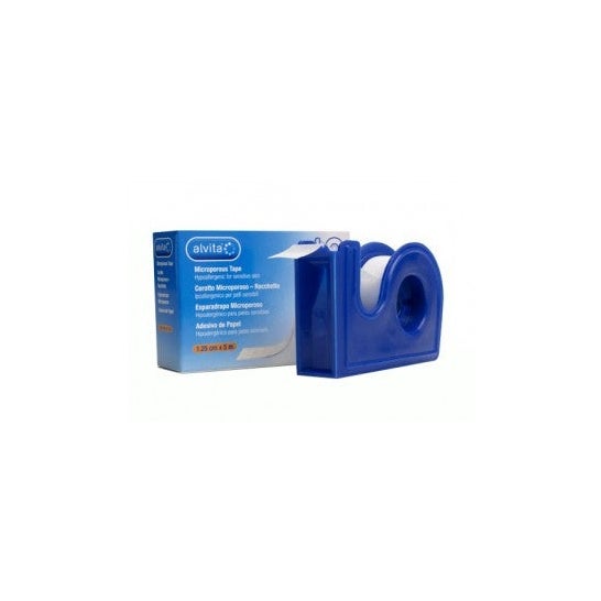 Alvita esparadrapo microporoso con dispensador 5mx1,5cm 1ud