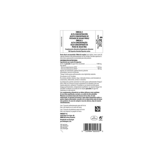 Solgar Omega-3 Doble Concentración 120 perlas