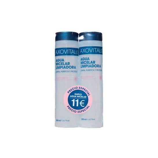 Axovital agua micelar limpiadora 200ml+200ml