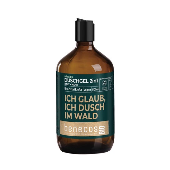 Benecos Gel de Baño 2 en 1 Pino Suizo Bio Vegan 500ml