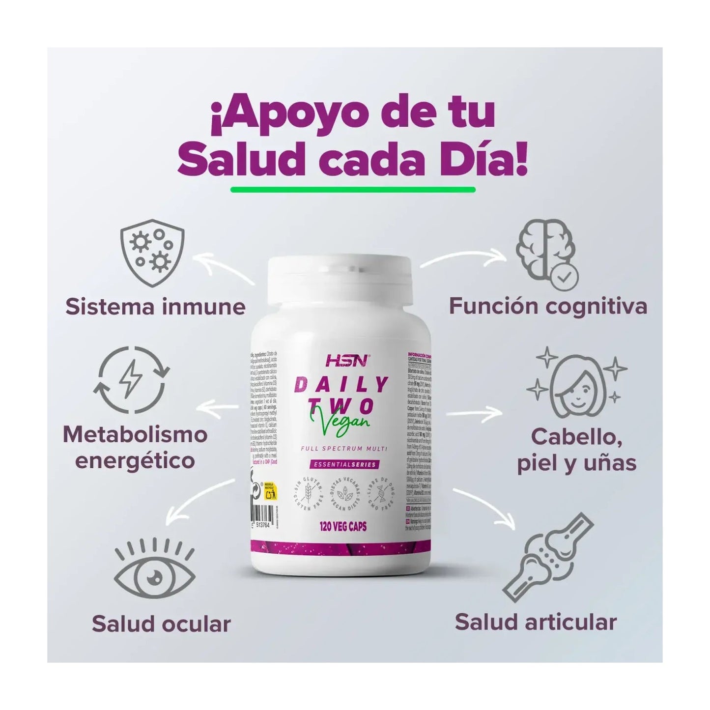 HSN Daily Two Multivitamínico 120vcaps
