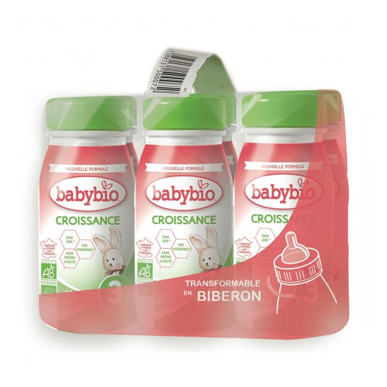 BabyBio 3ag Leche de Crecimiento 6x250ml