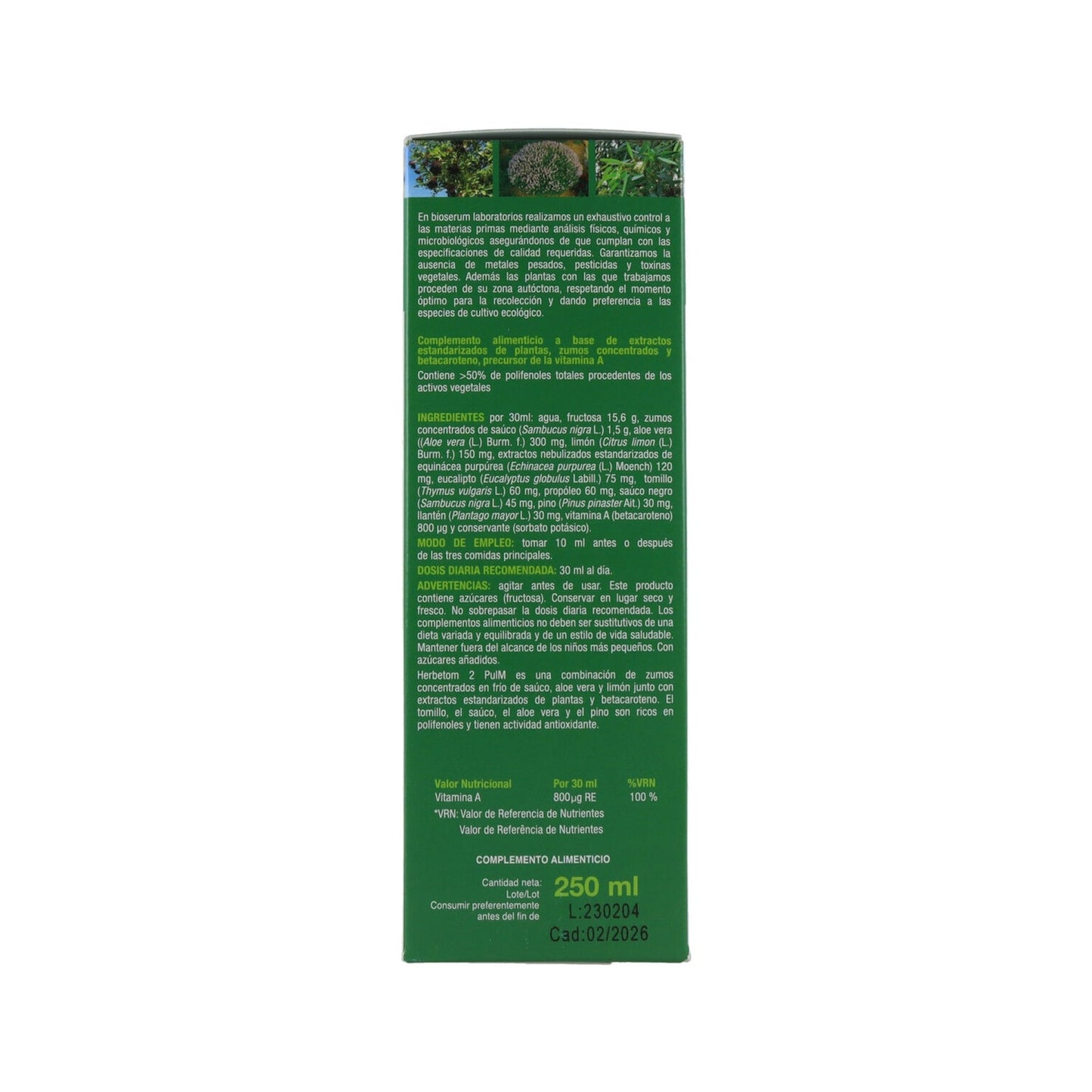 Herbetom 2 Pulm Respir 250ml