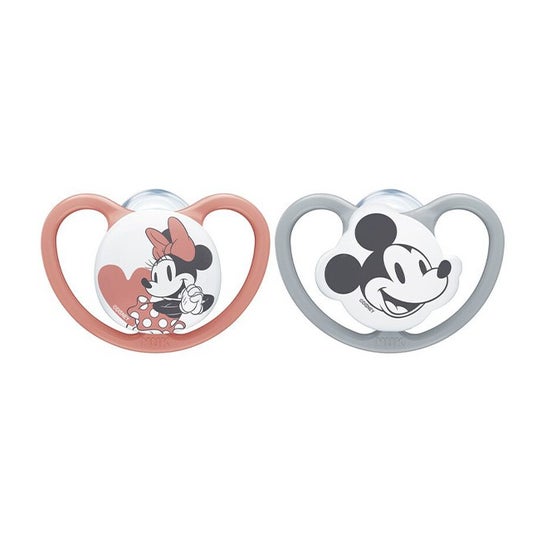 Nuk Space Chupete Silicona Minnie 18-36M 2uds
