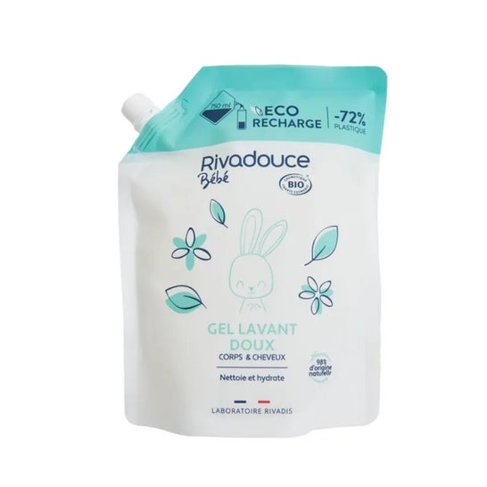 Rivadouce Bebé Bio Eco Recarga Gel Limpiador Suave 750ml