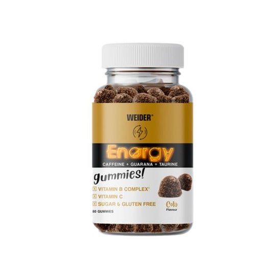 Weider Gummy Energy Caffeine Cola 80uds