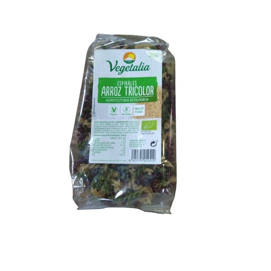 Vegetalia Espirales Arroz Tricolor Bio sin Gluten 250 g