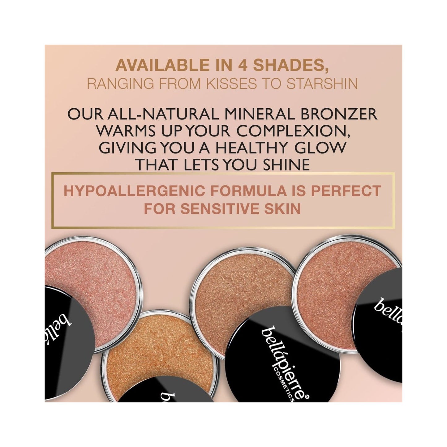 Bellapierre Cosmetics Iluminador Bronceador Kisses 4g