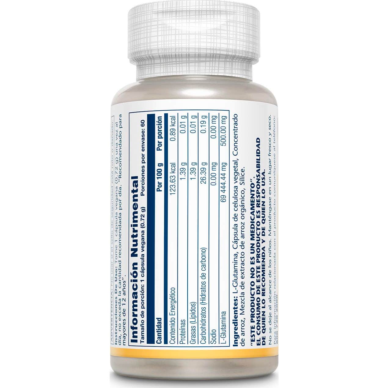 Solaray L-Glutamina 500mg 50caps