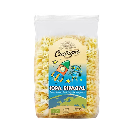 Castagno Mix Galactic Pasta Infantil con Figuras Eco 500g