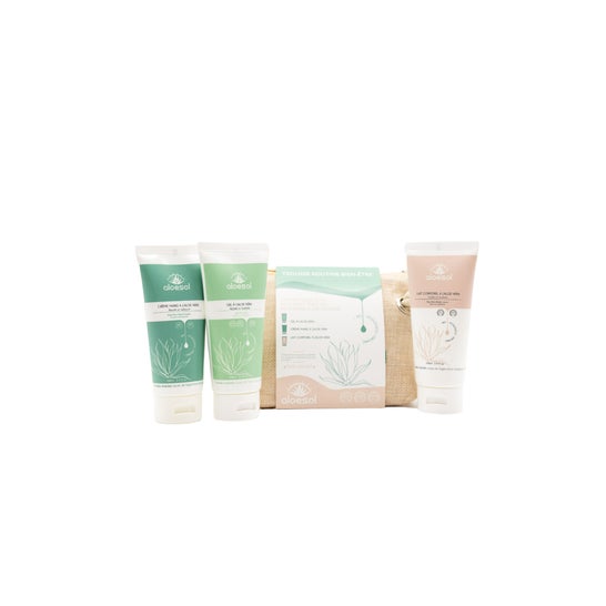 Aloesol Pack Routine Bien-Être À L'Aloe Vera Crème Mains + gel + Lait Corporel