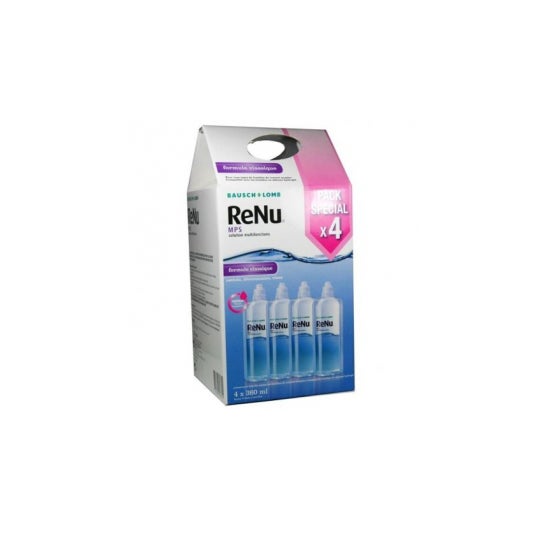 Renu Mps Solución Multifuncional para Ojos Sensibles Pack 4 X 360 Ml