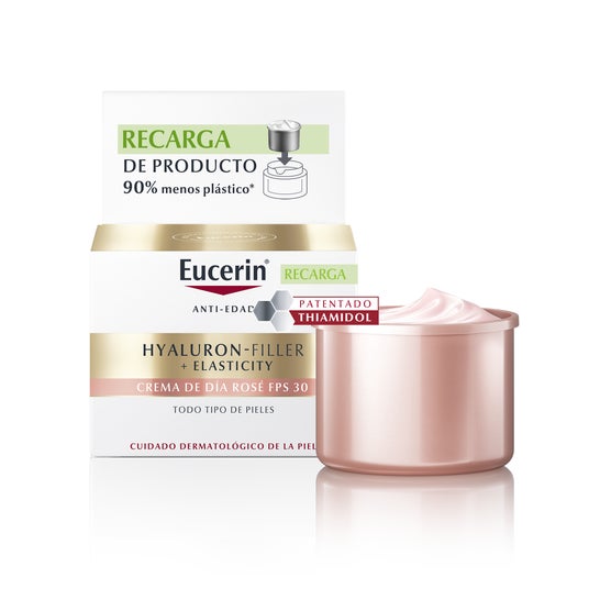 Eucerin Hyaluron Filler + Elasticity Crema Día Rosé Spf30 Recarga 50 ml