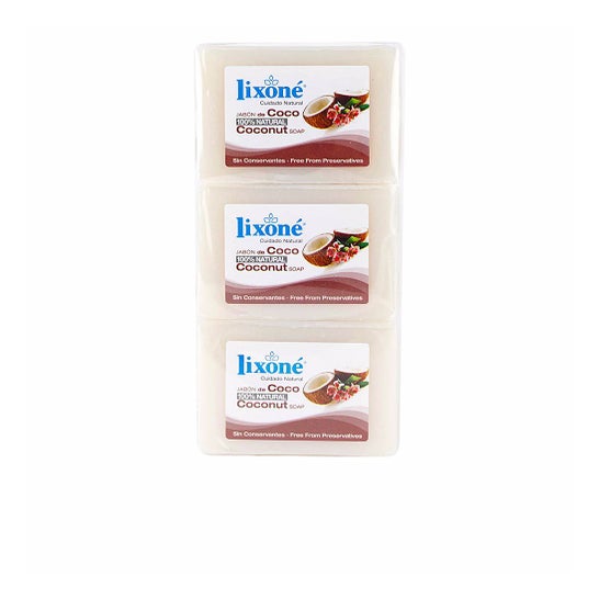 Lixoné Jabón Coco 100% Natural 3 125 g