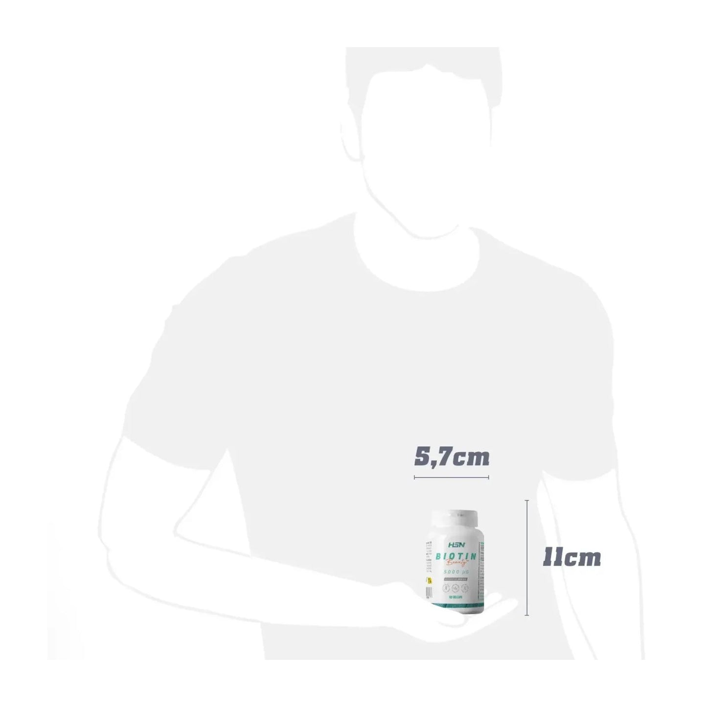 HSN Biotina 5000mcg 120vcaps