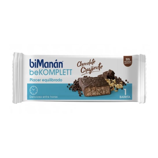biManán beKomplett Barrita de Chocolate Crujiente 1ud