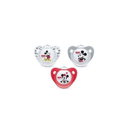 Nuk chupete Mickey Mouse silicona T1 1ud